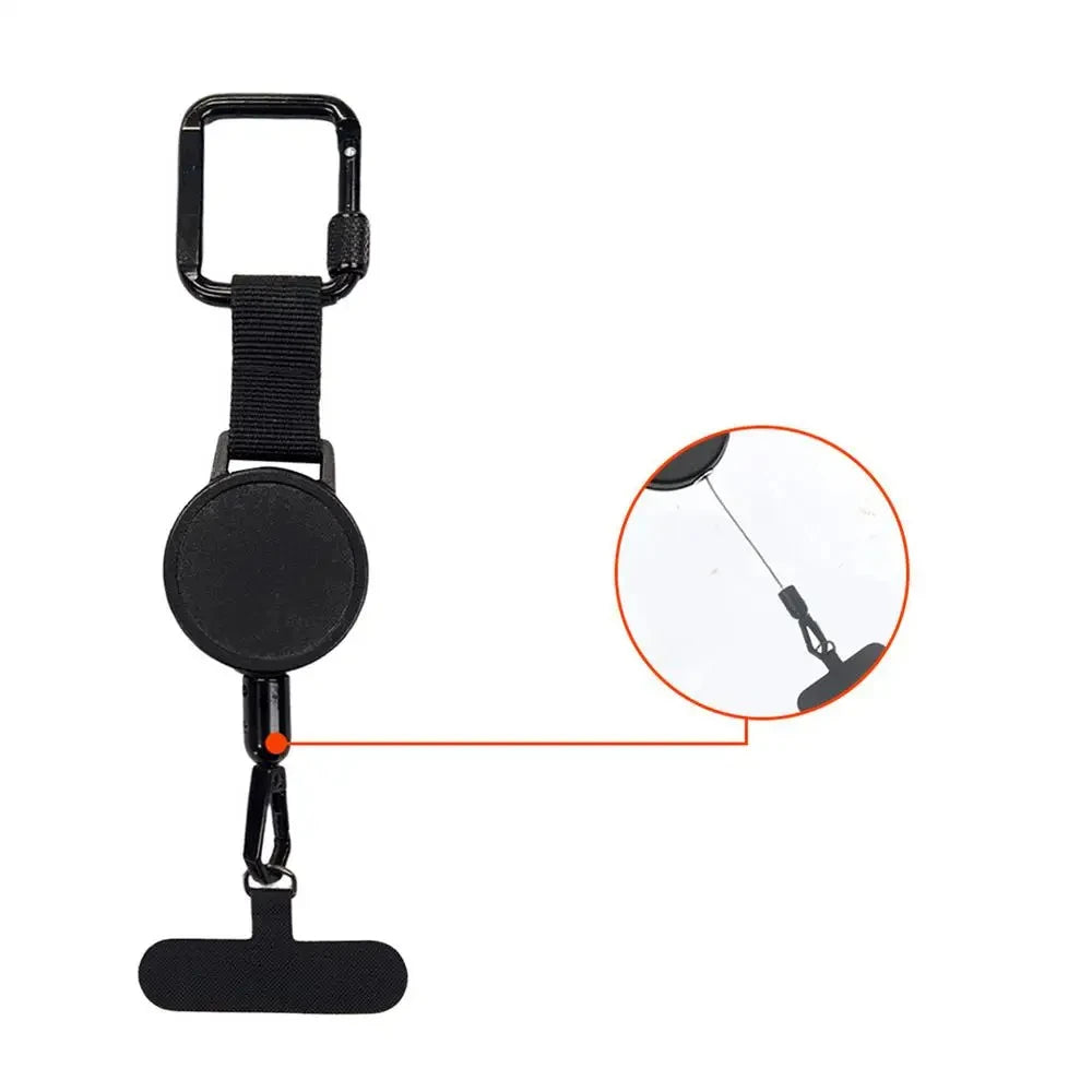 Retractable Anti-Theft Phone Holder Cellphone Lanyard Strap Smartphone Safety Tether with Belt Clip Cellphone Lanyard for Travel