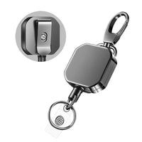 Anti-loss and Easy-to-pull Buckle of Retractable Key Chain Belt Badge Reel Clip Square Accesorios Para Auto Key Chain